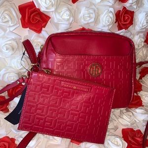 brand new red Tommy Hilfiger crossbody
